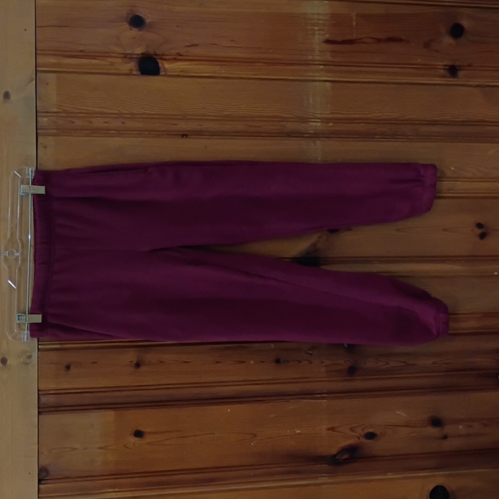 Burgundy Jogger Sweatpants